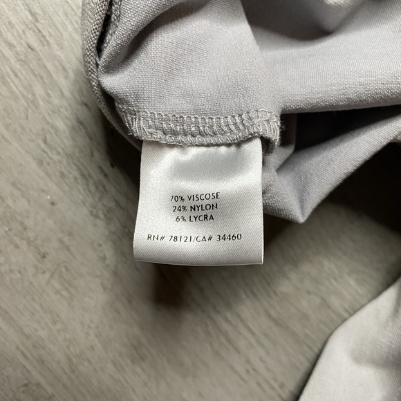 Eileen Fisher Pants Womens M Gray Stretch Crepe Straight Comfy Work Gym Casual - Picture 3 of 10